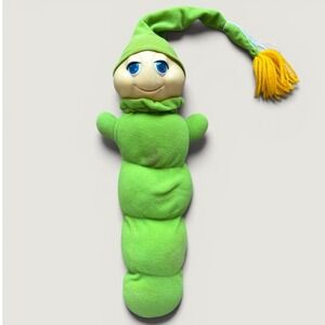 1982 Hasbro Preschool Green Gloworm Glow Worm Vintage Plush Shell Only No Light